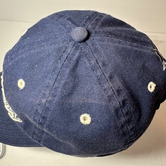 Reebok On Field VTG NFL Dallas Cowboys Navy Blue Embroidered Strap Back Hat Cap - Picture 6 of 6